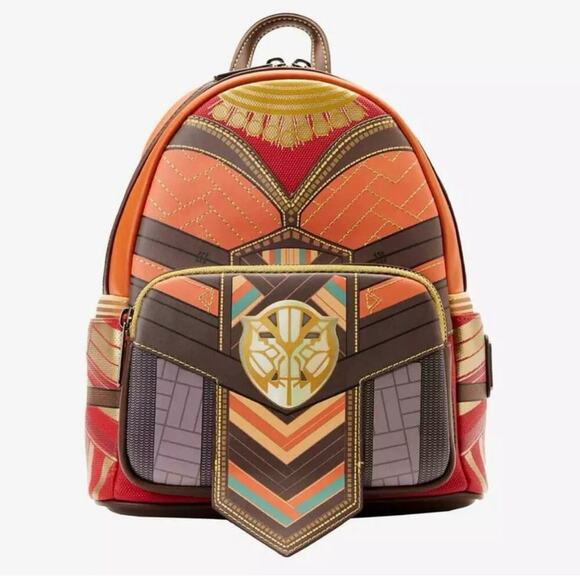 Loungefly Marvel Black Panther Wakanda Forever Okoye Cosplay Mini Backpack NEW - Picture 1 of 16